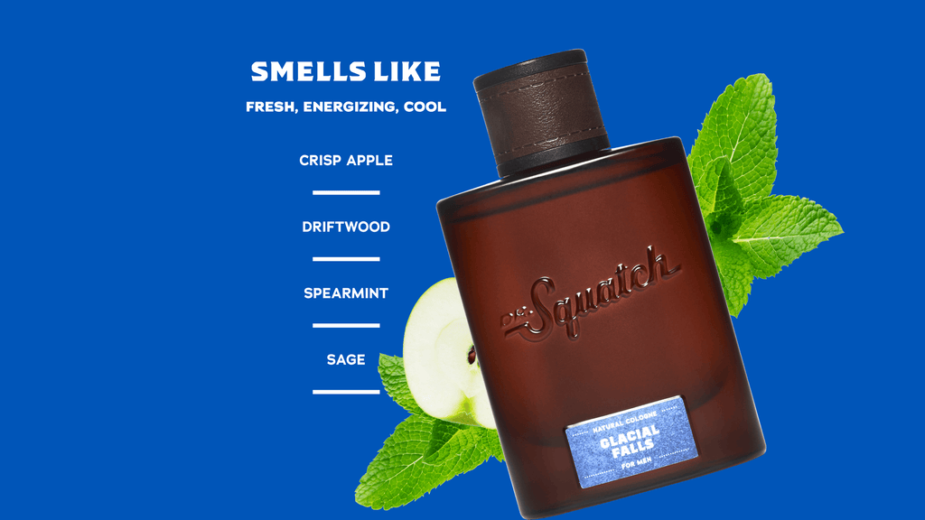 Scent notes graphic for Dr. Squatch Cologne 2-Pack gift set
