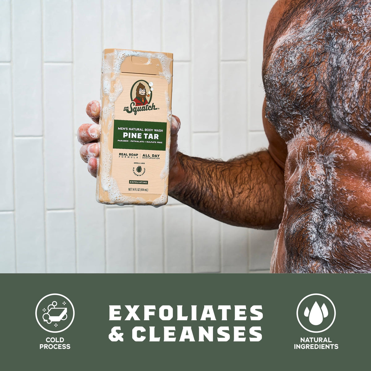 Dr. Squatch 14 oz Body Wash Subscription - 4 Bottles package